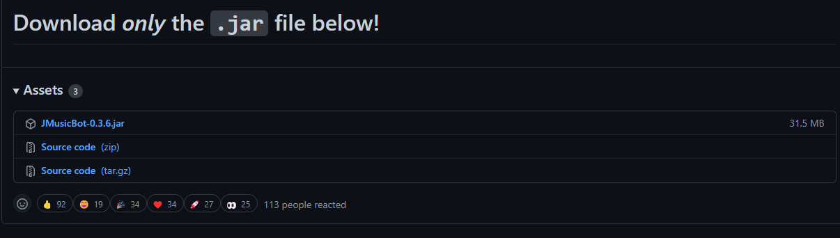 JMusicBot Release